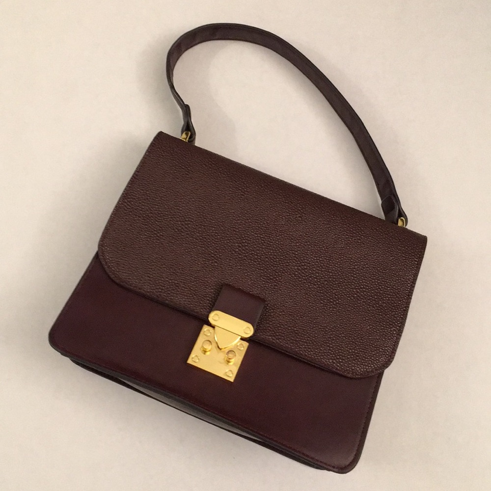 Adrienne Vittadini Structured Top Handle Handbag